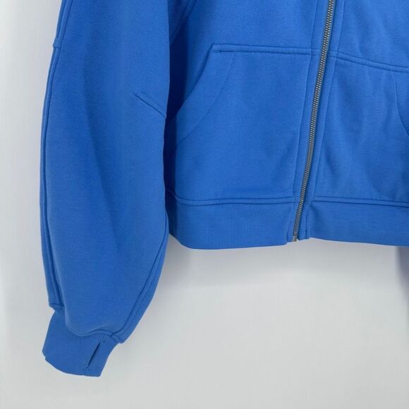 Lululemon hoodie women m/l pool blue scuba oversized full zip active workout nwt - Picture 4 of 11